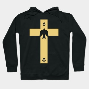 Christian cross and dove - a symbol of the Spirit Hoodie